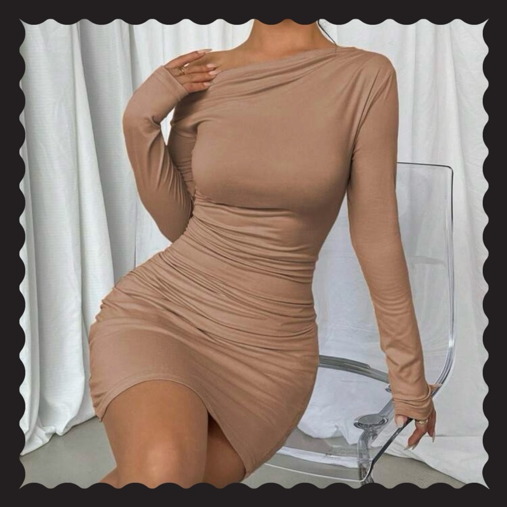 👗 {Tan Dress}